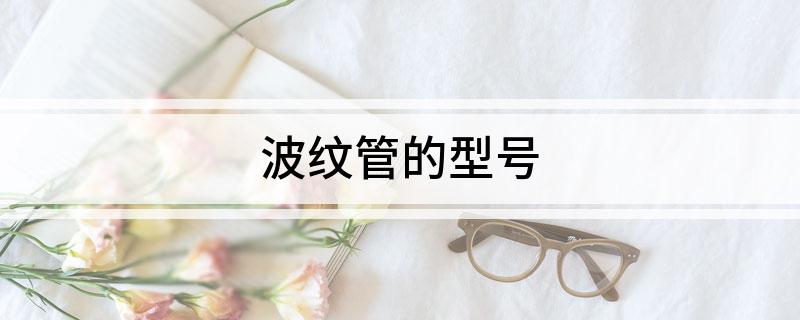 龙8国际 龙8官网波纹管的型号(图1)