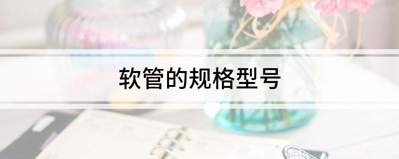 软管龙8国际 龙8平台的规格型号(图1)