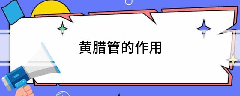 黄龙8国际 龙8平台腊管的作用(图1)