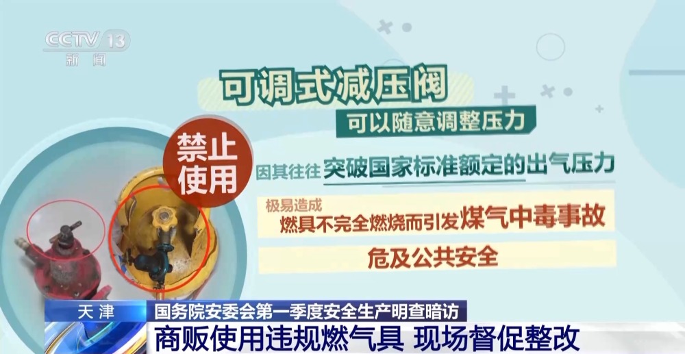商贩使用违规燃气具 检查组现场龙8国际 龙8平台督促整改(图3)